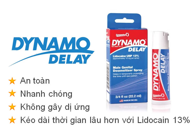 Địa chỉ bán Xịt Hỗ Trợ Kéo Dài Xuất Tinh Cao Cấp - Dynamo USA chính hãng