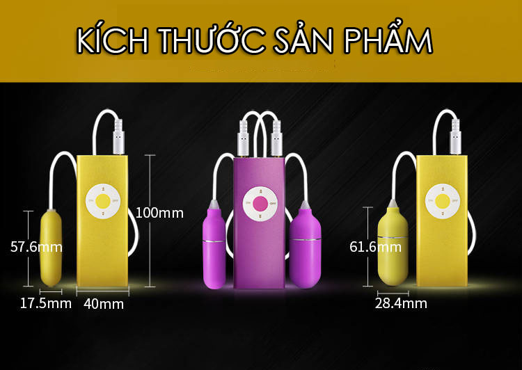 Kho sỉ Trứng Rung 2 Đầu Kích Thích Ngụy Trang Ipod - Lenten Nhật Bản hàng xách tay