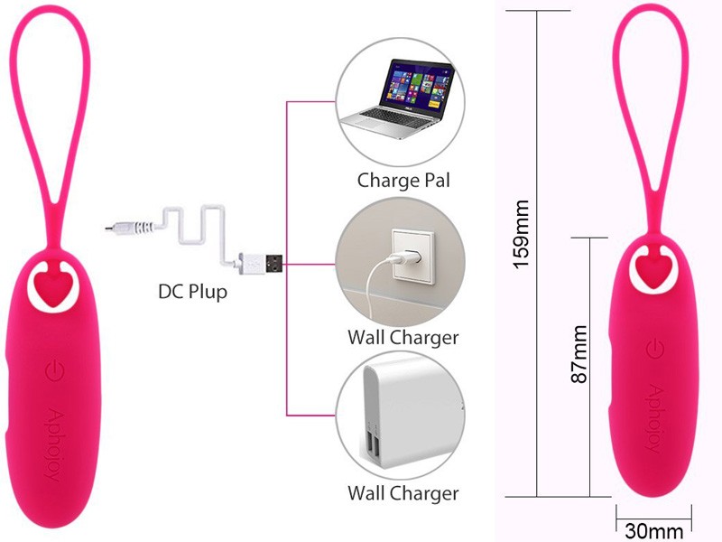  Bỏ sỉ Trứng Rung Cao Cấp Silicon Kích Thích Điểm G Sạc Pin - Aphojoy chính hãng