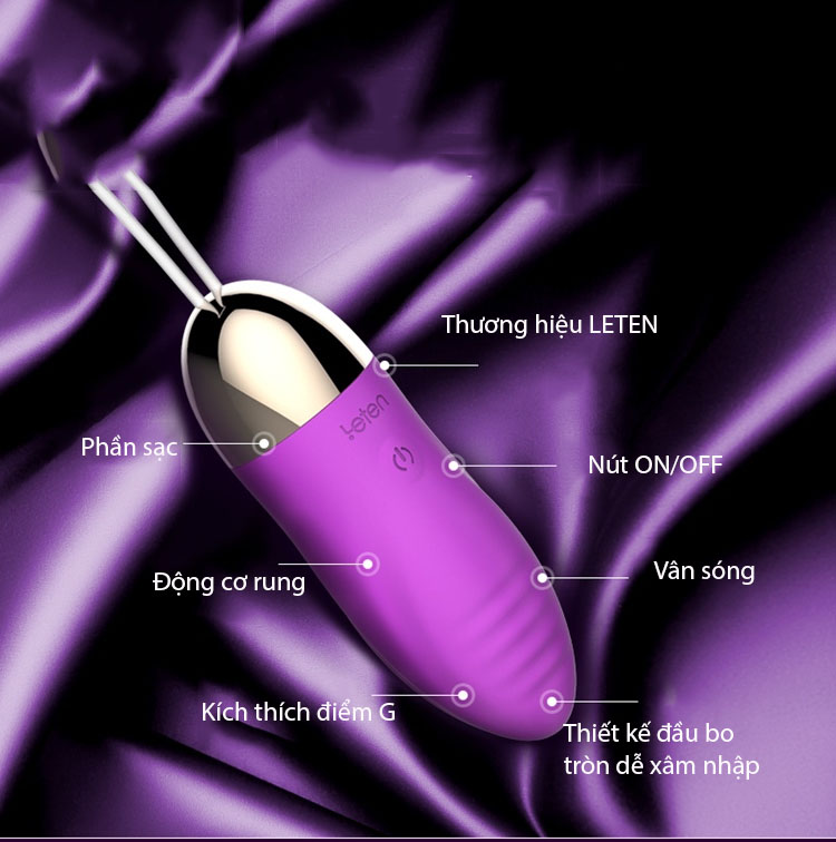  Đánh giá Trứng Rung Điều Khiển Từ Xa Sạc Pin - Leten Surge giá rẻ