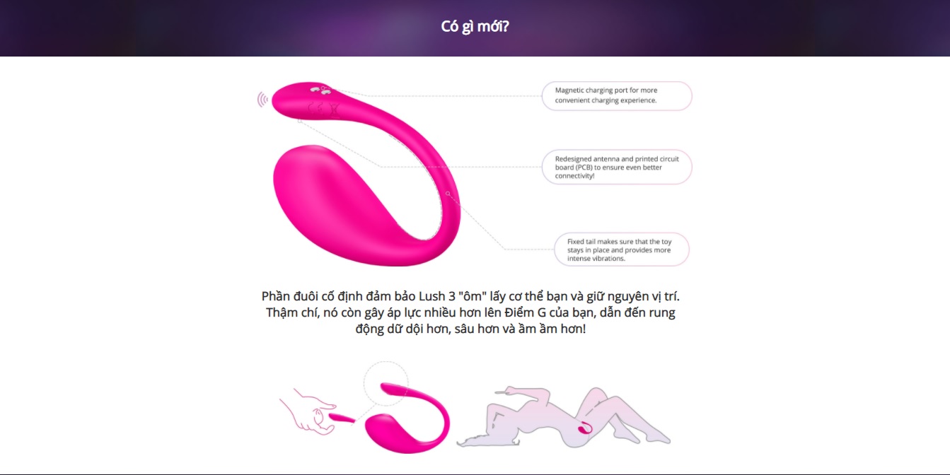  Review Trứng Rung Cao Cấp Nhất Hiện Nay Trên Thế Giới Điều Khiển Điện Thoại Bất Kì Ở Đâu - Lovense LUSH 3 giá rẻ
