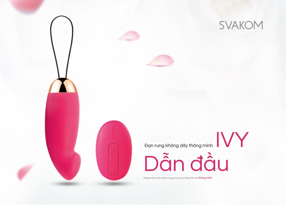  Bỏ sỉ Trứng Rung Cao Cấp Điều Khiển Từ Xa Kích Thích Điểm G - Svakom IVY USA hàng xách tay