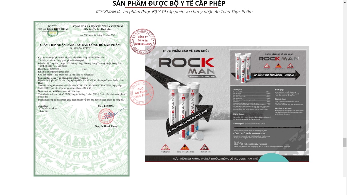  Bỏ sỉ Viên Sủi RockMan Chính Hãng - Tăng Cương Sinh Lý Kéo Dài Quan Hệ có tốt không?