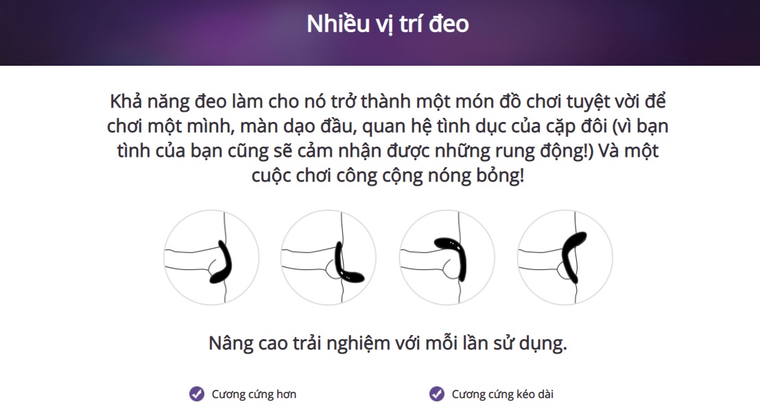  Bán Vòng Đeo Dương Vật Cao Cấp Rung Mạnh Nhất Hiện Nay - Điều Khiển Qua Điện Thoại - Lovense DIAMO giá tốt